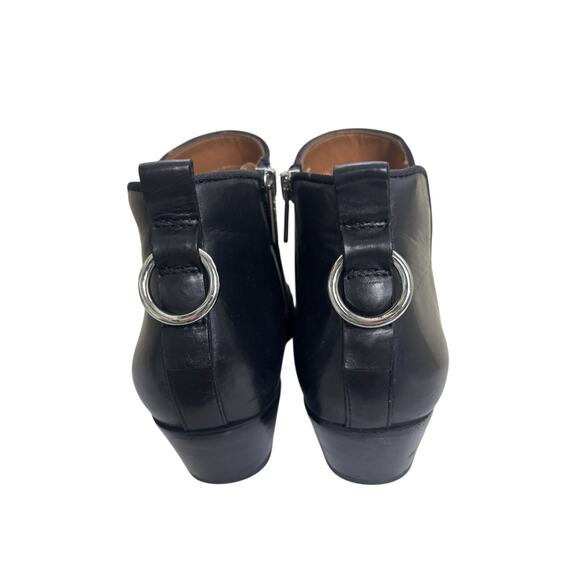 Sarto by Franco Sarto Black Leather Asti Ankle Boots Size 8.5 Pointed Toe - Picture 6 of 8